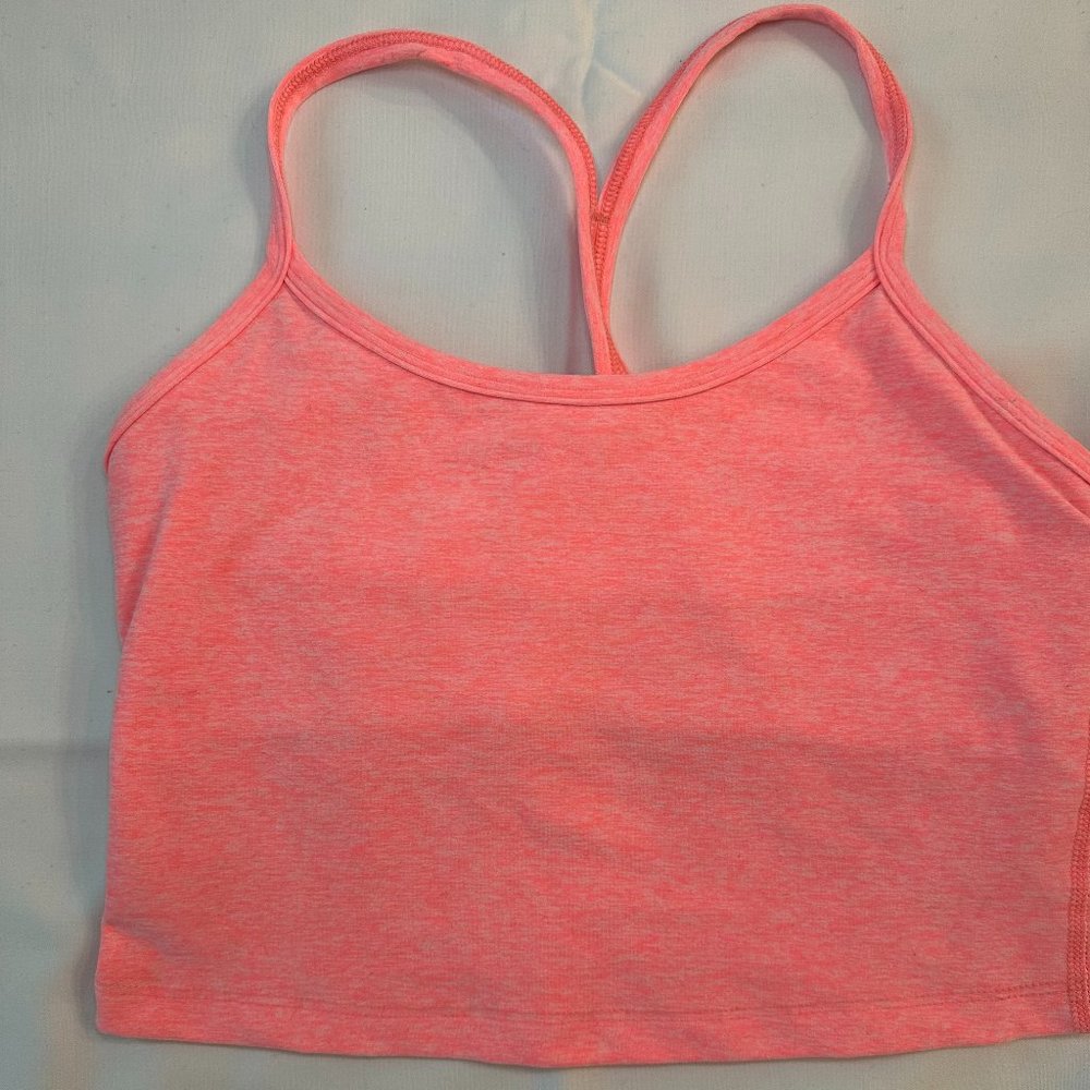 Beyond Yoga Slim Racerback Cropped Tank Neon Pink Size Small